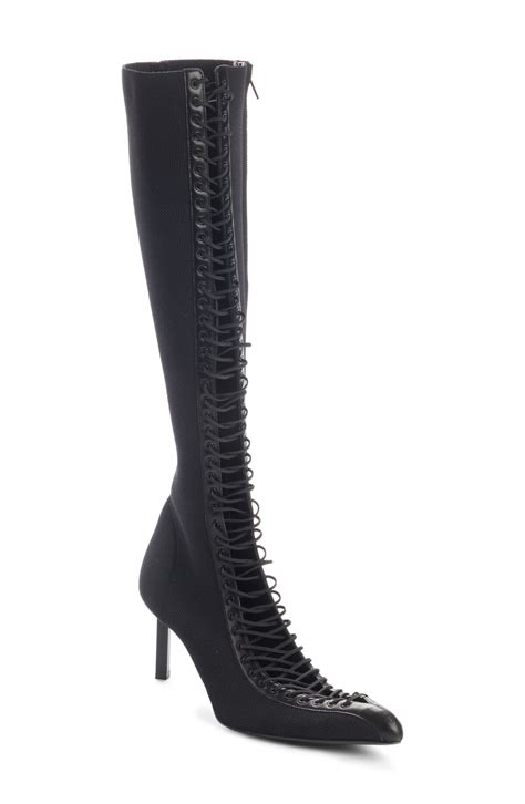 givenchy lace up thigh high boots|givenchy shoes for women.